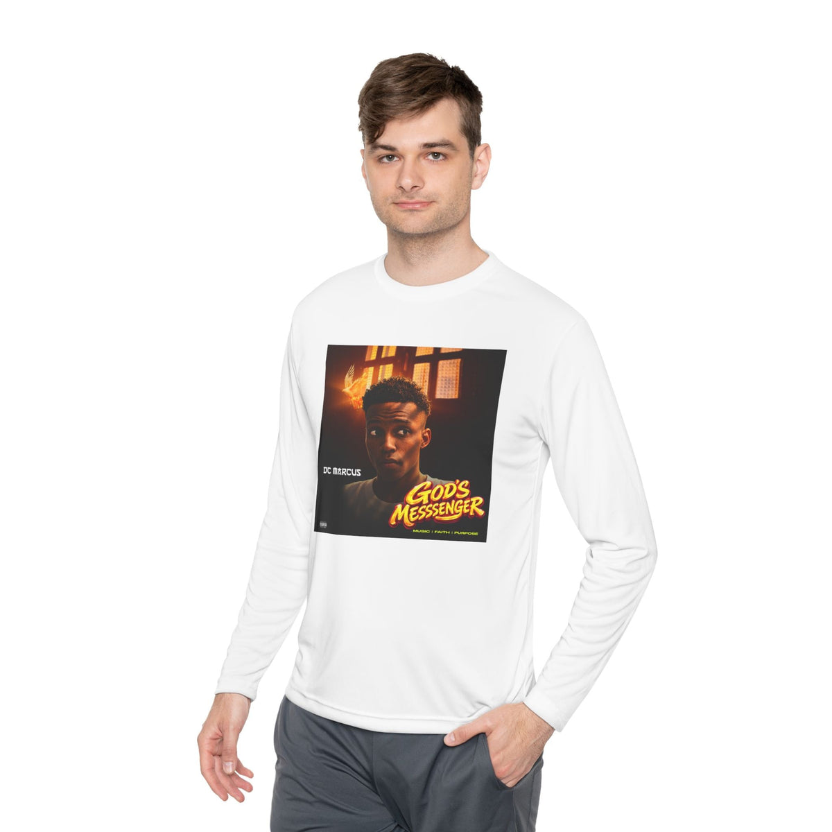 God's Messenger Long Sleeve Tee — Gospel Album Art Tee - DC MARCUS MERCH
