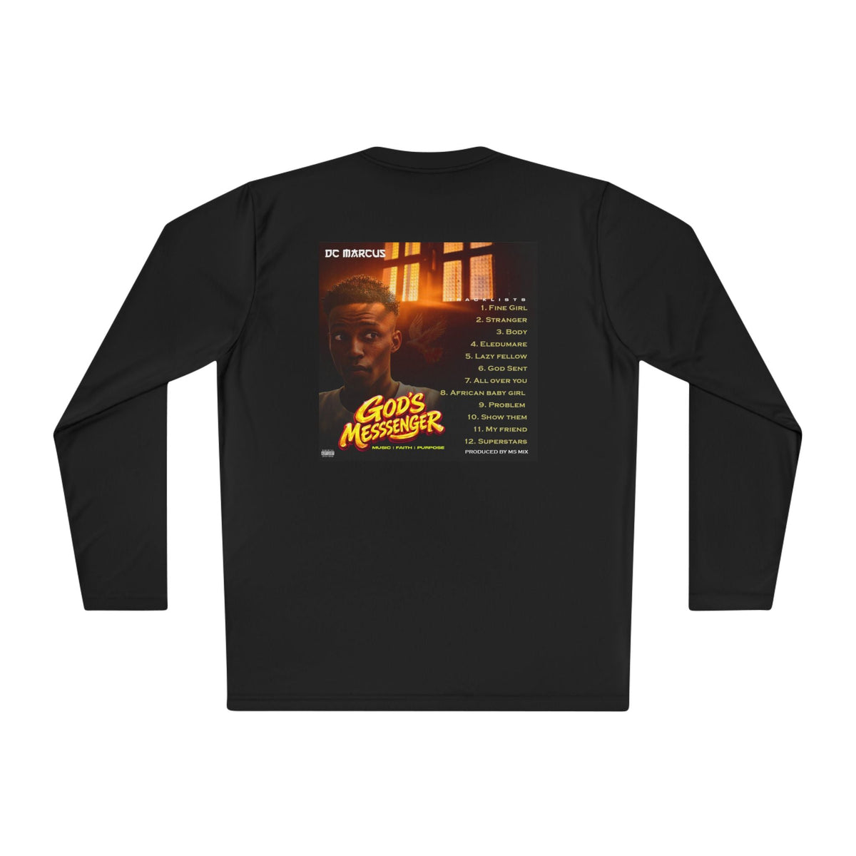 God's Messenger Long Sleeve Tee — Gospel Album Art Tee - DC MARCUS MERCH