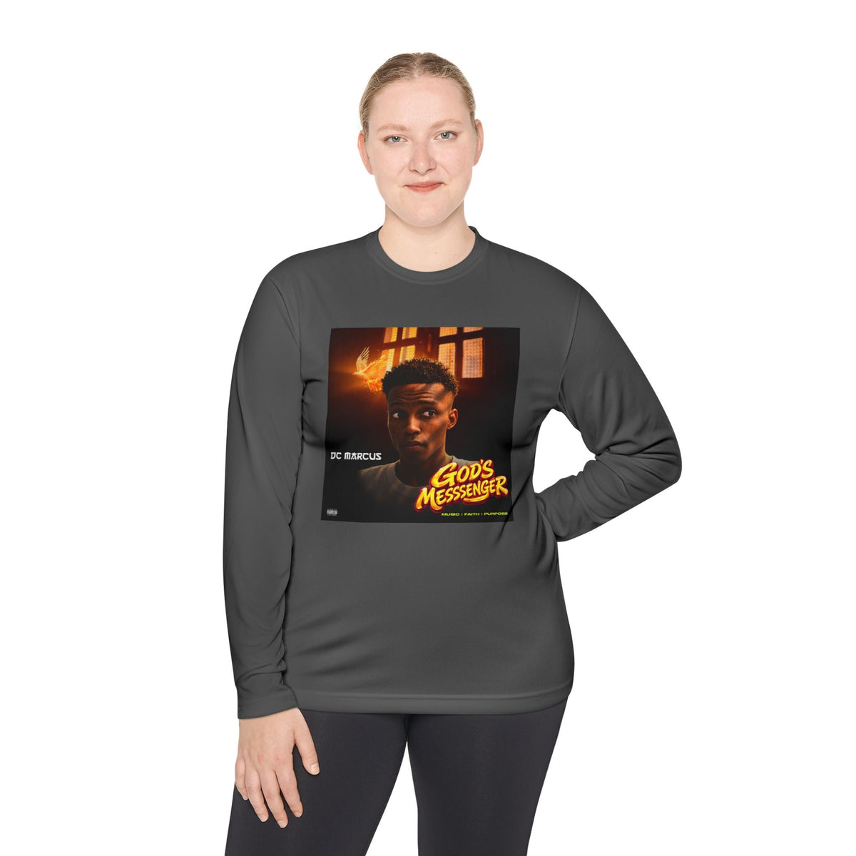 God's Messenger Long Sleeve Tee — Gospel Album Art Tee - DC MARCUS MERCH
