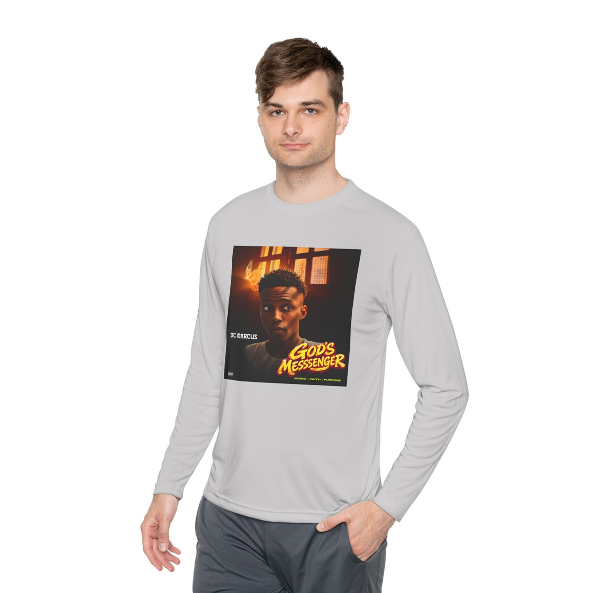 God's Messenger Long Sleeve Tee — Gospel Album Art Tee - DC MARCUS MERCH