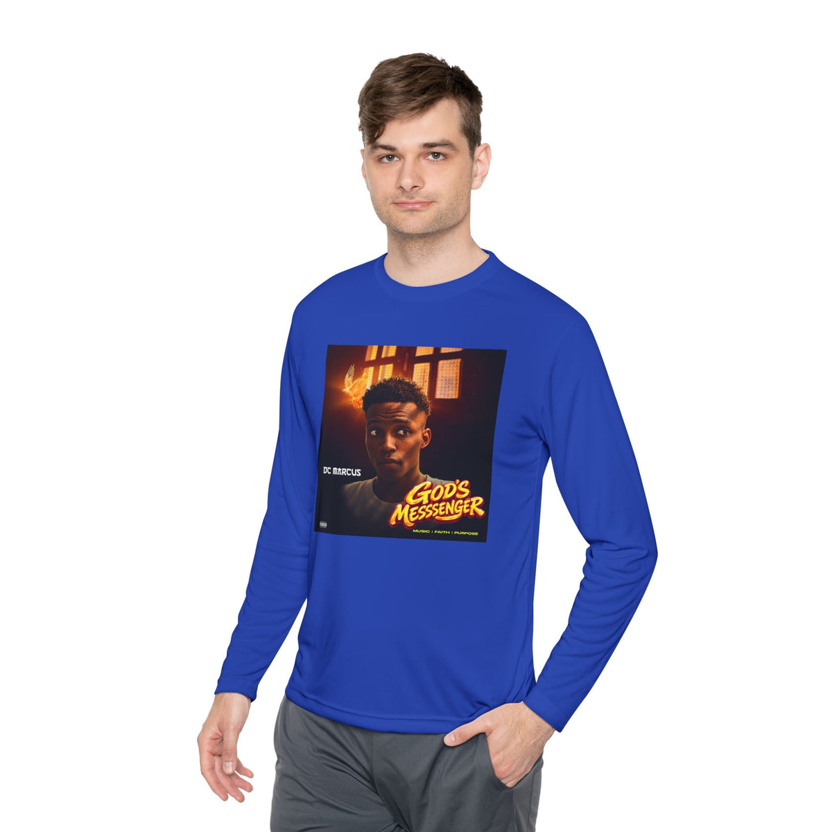 God's Messenger Long Sleeve Tee — Gospel Album Art Tee - DC MARCUS MERCH