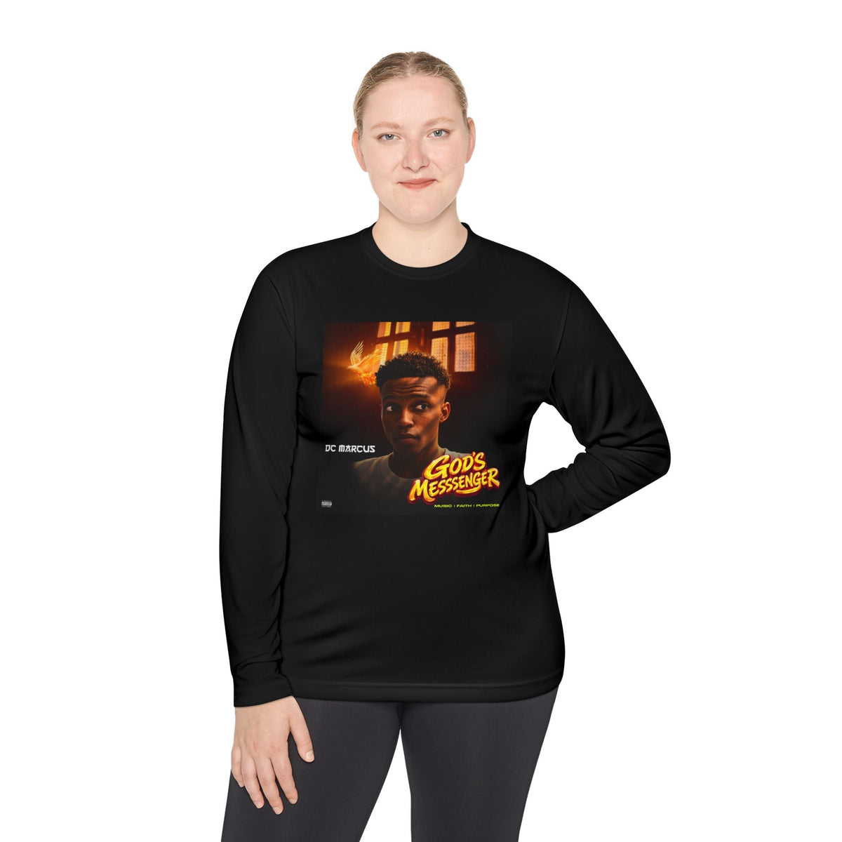 God's Messenger Long Sleeve Tee — Gospel Album Art Tee - DC MARCUS MERCH