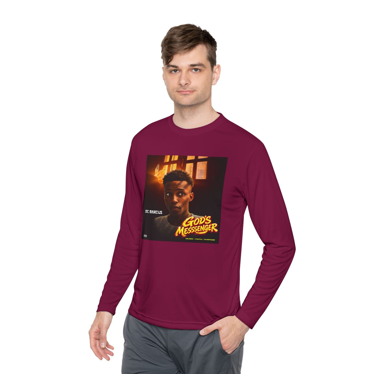 God's Messenger Long Sleeve Tee — Gospel Album Art Tee - DC MARCUS MERCH