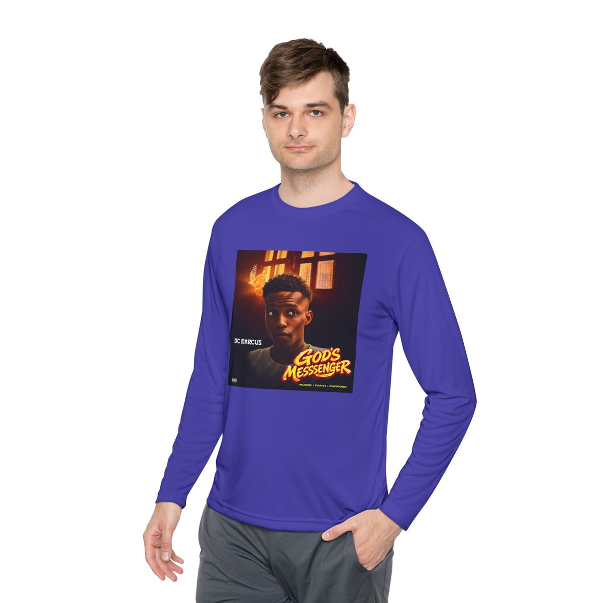 God's Messenger Long Sleeve Tee — Gospel Album Art Tee - DC MARCUS MERCH