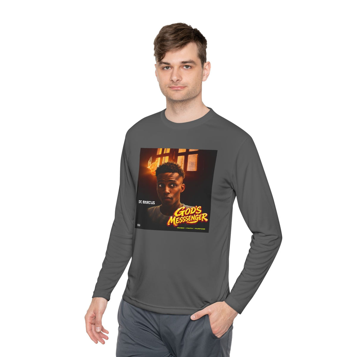 God's Messenger Long Sleeve Tee — Gospel Album Art Tee - DC MARCUS MERCH