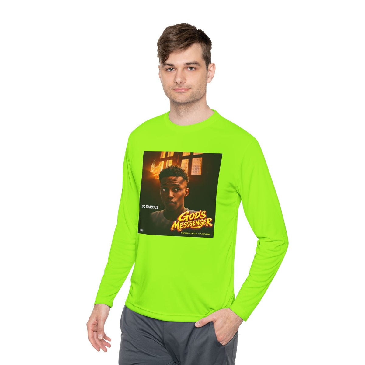 God's Messenger Long Sleeve Tee — Gospel Album Art Tee - DC MARCUS MERCH
