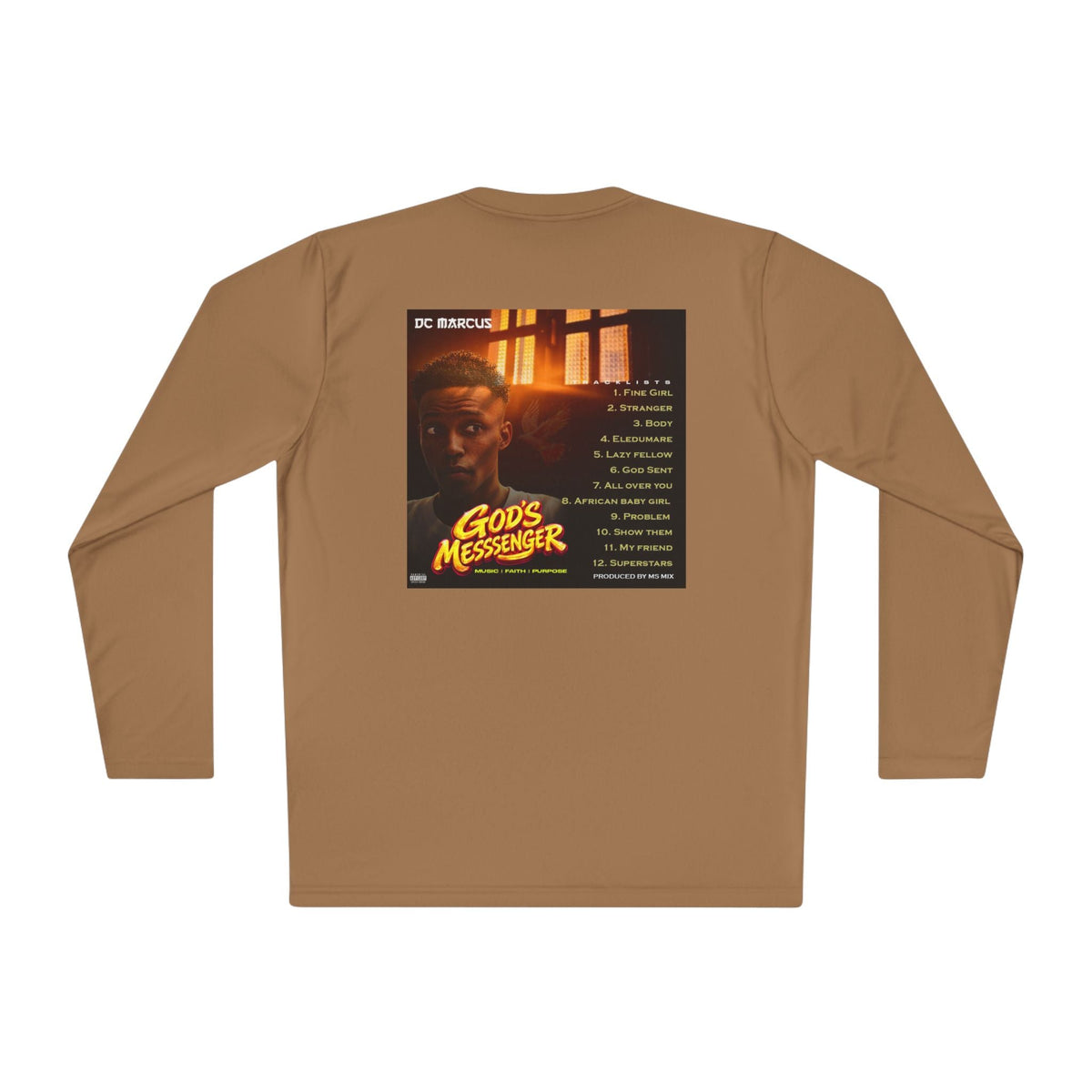 God's Messenger Long Sleeve Tee — Gospel Album Art Tee - DC MARCUS MERCH