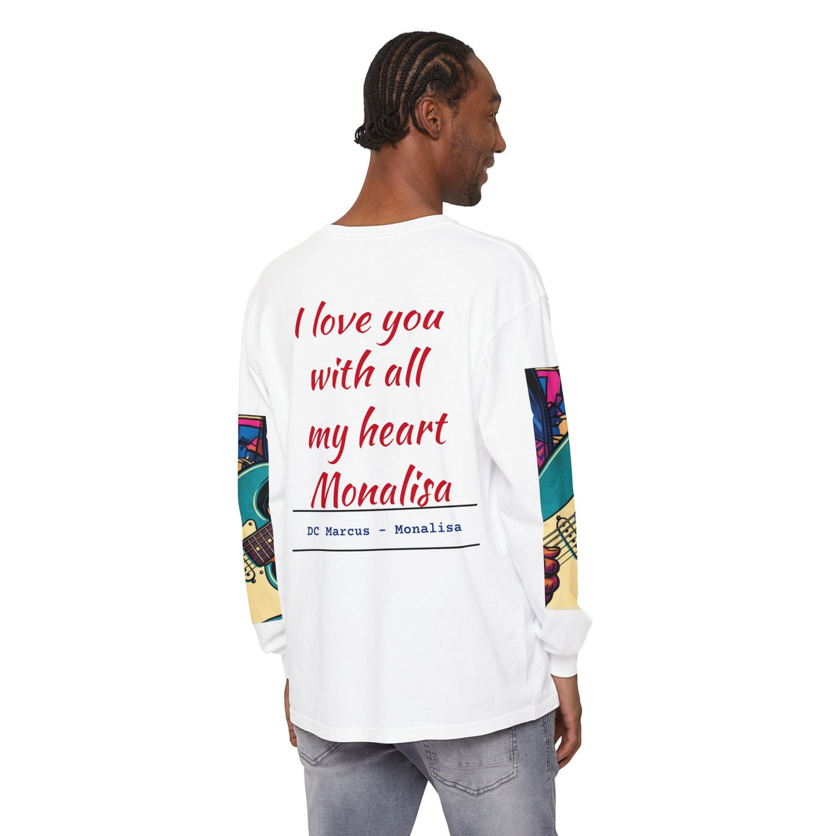 Unisex Garment-dyed Long Sleeve T-Shirt - DC MARCUS MERCH