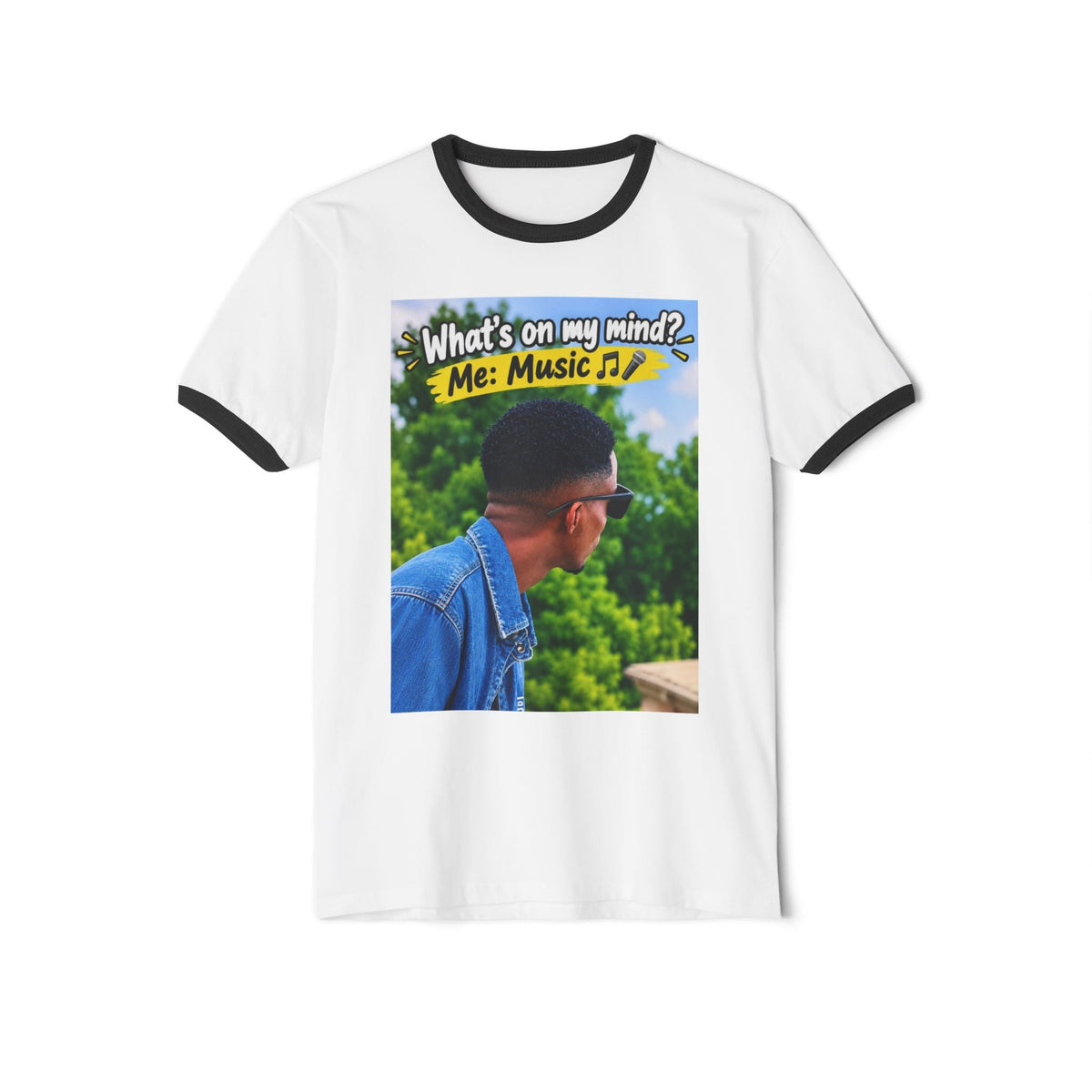 What's on My Mind? Music Ringer T-Shirt – D.R.E.A.M. Chaser Graphic - DC MARCUS MERCH