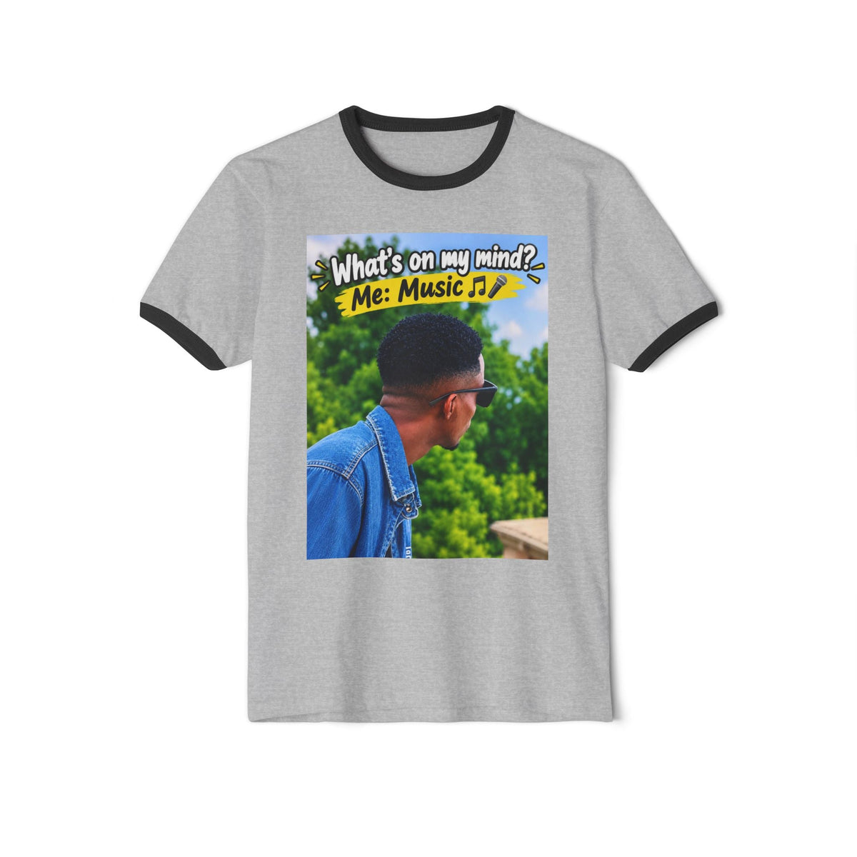 What's on My Mind? Music Ringer T-Shirt – D.R.E.A.M. Chaser Graphic - DC MARCUS MERCH